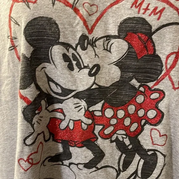 Disney Minnie and Mickey mouse Love tshirt 2XL - Picture 2 of 5